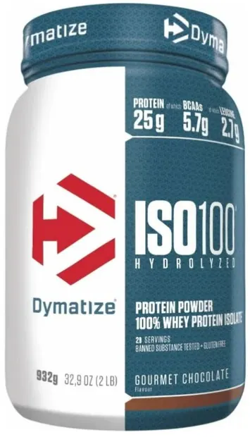 ISO 100, gourmet chocolate, 932 g, Dymatize