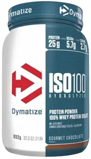 ISO 100, gourmet chocolate, 932 g, Dymatize