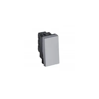 Intrerupator push-button Arteor 6 A 250 V~ - 1 module versiune patrata - alu