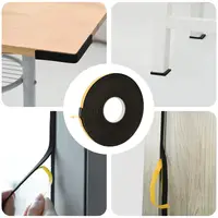 vidaXL Bandă din spumă autoadezivă 10 buc. Negru 20mm x 10m Spumă CR