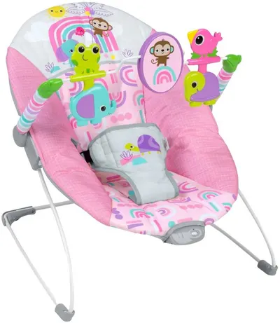 KIDS II 16732 Pink Paradise™ Vibrating Bouncer
