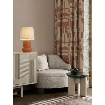 Veioza IZUMI Terracotta Ceramic & Fabric Shade LED E27 · 1x12 Wat 100-240 Volt · IP20