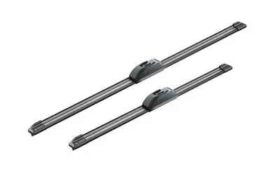 Set stergatoare parbriz BOSCH AeroTwin AR602S 3397014421, lungime 600 mm, 450 mm, lama stergator lata, pentru vehicule cu volan pe stanga