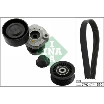 Set curea transmisie cu caneluri INA 529 0187 10