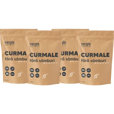 Pachet Curmale fara Samburi 1kg (4 x 250g)