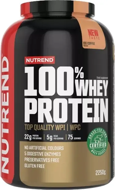 100% Whey Protein, iced coffee, 2250 g, Nutrend