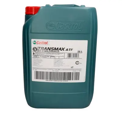 Ulei transmisie automata CASTROL TRANSMAX ATF DX III MULTIVEHICLE 15D66F, volum 20 litri, semi sintetic 20L