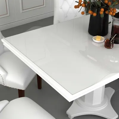 vidaXL Folie de protecție masă, transparent, 160 x 90 cm, PVC, 1,6 mm
