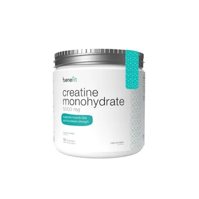 Creatine Monohydrate 5000 mg Unflavoured, 250 g, Creatina monohidrata (Classic Series), Benefit
