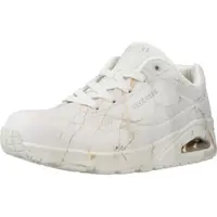 Pantofi sport femei Skechers Uno - Marbel Marvel, Alb