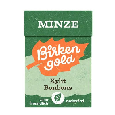 Drajeuri cu menta indulcite cu xylitol 30g Birkengold