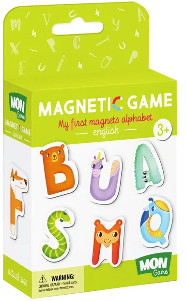 Joc magnetic Mon Puzzle - Alfabetul englezesc, 27 piese