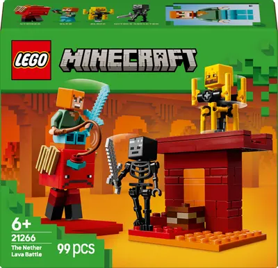 Constructor LEGO Minecraft - Bătălia în lava infernală (21266)