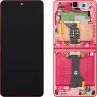 Display cu Touchscreen Samsung Galaxy Z Flip7 F766, cu Rama, Sub Inner, Coral (Coral Red), Service Pack GH82-37581D