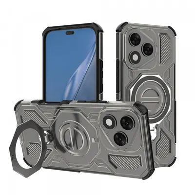 Husa pentru Honor 400 Lite, Techsuit, Carbon Shield Pro, Fumurie