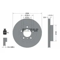 Disc frana TEXTAR 92055605