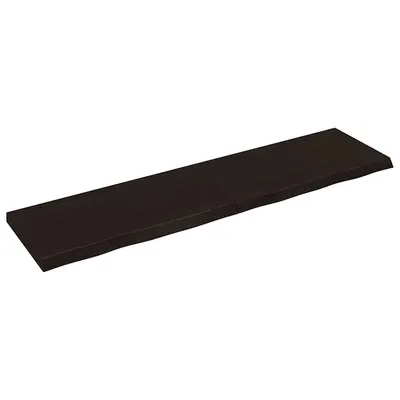 vidaXL Blat de masă maro 200x50x(2-6) cm, lemn masiv stejar tratat