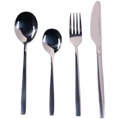 Tacamuri din Inox, Argintii, 24 Piese, Grunberg