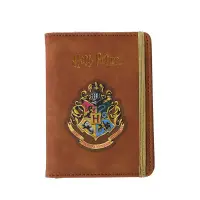 Suport pentru pasaport cu banda elastica, seria MINISO Harry Potter (maro)