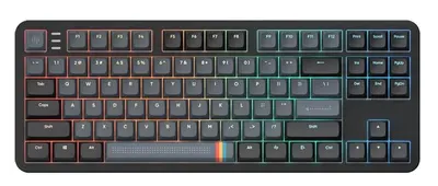 Tastatură mecanică Dark Project - ALU87A Midnight, G3MS Zircon Speed Linear, RGB, neagră
