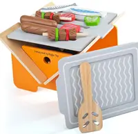 Set de grătar din lemn Bigjigs cu accesorii