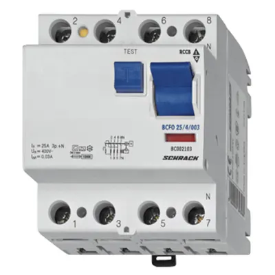 Intreruptor diferential 25A 4poli 30mA