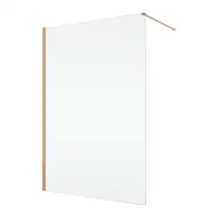 Paravan dus sticla walk-in 80x200 cm cupru periat, sticla 8 mm, Ronal Easy D40