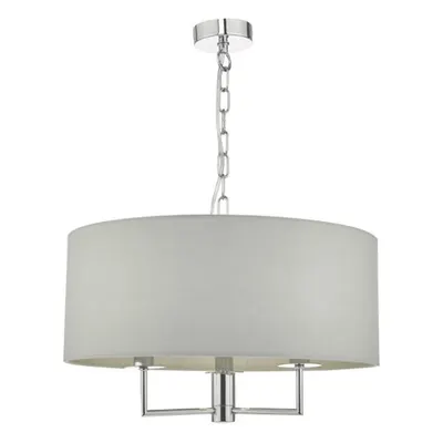 Lampa suspendata Jamelia 3 Light Pendant Polished Chrome & Grey