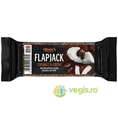 Baton Energizant Flapjack cu Nuca de Cocos si Cacao 100g