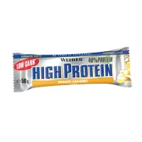 Baton proteic, WEIDER, 40% Low Carb High Protein, 50 g, Arome Peanut-Caramel