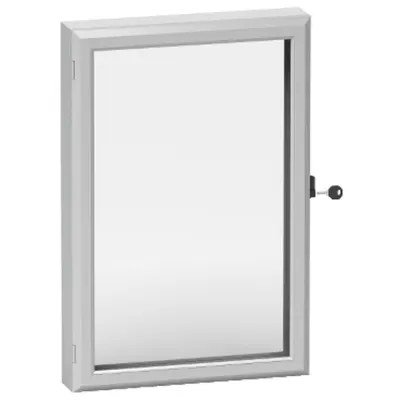 Fereastra de inspectie IP 55 cu cadru aluminiu si geam acrilic 3 mm 400 x 400 mm