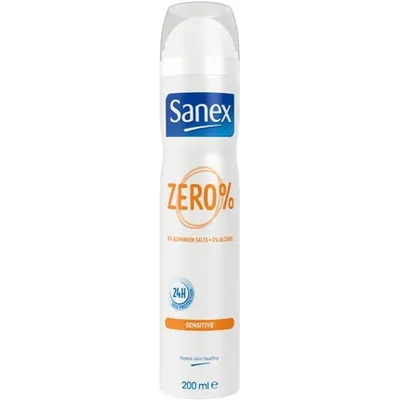 Deodorant spray, Sanex, Zero, piele sensibilă, 200 ml