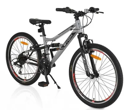 Bicicletă Byox – Adventura, 24'', gri