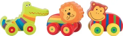 Set de jucării din lemn Orange Tree Toys - Primele mele animale din junglă
