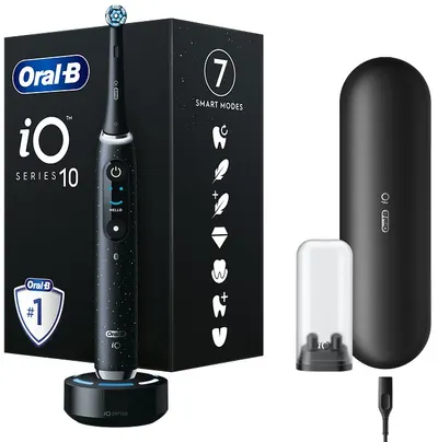 Periuță de dinți electrică Oral-B - iO S10 3/14/6, 1 duză, neagră