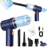 Aspirator Auto Portabil Timebox, 2 in 1 cu Functie de Suflanta, 9000PA, 120W - Default Title