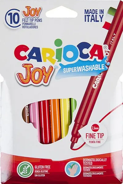 Set carioci superlavabile Carioca Joy - 10 culori