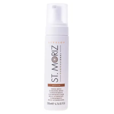 Spumă autobronzantă, St. Moriz, Medium, 200 ml, Textură spumă