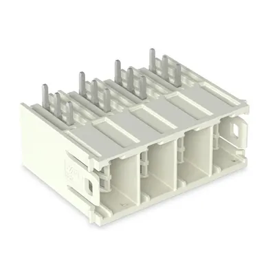 THT male header; 1.2 x 1.2 mm solder pin; straight; 100% protected against mismating; Silver-plated contacts; Pin spacing 10.16 mm; 5-pole; light gray