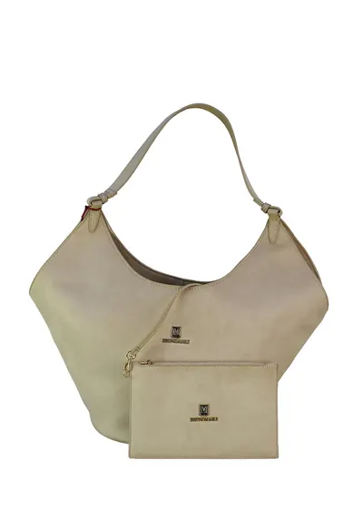 Geanta shopper cu etui Marina - Bej