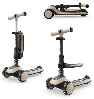 Trotinetă pentru copii KinderKraft - Halley 2, Stone White