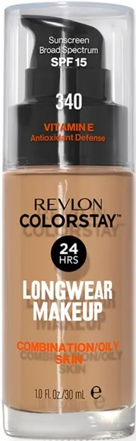 Revlon Colorstay Fond de ten pentru ten gras , N340 Early Tan, SPF15, 30 ml