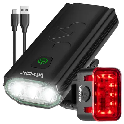 Set de lumini pentru biciclete VAYOX VA0112 + VA0152 față și spate USB-C