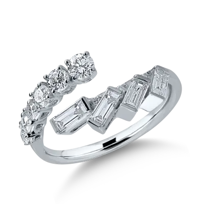 Inel din aur alb cu diamante de 0.92ct