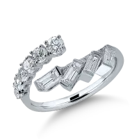 Inel din aur alb cu diamante de 0.92ct