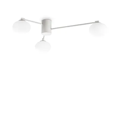 Lampa cu montaj pe tavan Hermes pl3 d90 Alb