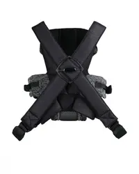 Marsupiu ergonomic pentru bebelusi KikkaBoo Gwen Fly tricot DeLux Negru de la 3luni,3 pozitii de transport, baveta moale detasabila, bretele reglabile cu mecanism de blocare transversala