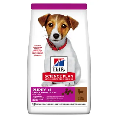 Hrana caini Hill's SP Canine Puppy Small and Mini Lamb and Rice 1.5 kg 1.5kg