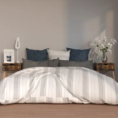 vidaXL Noptiere, 2 buc., stejar afumat, 40x40x56 cm, lemn prelucrat
