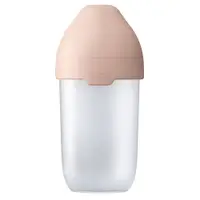 Biberon cu tetina de silicon Lovi Mammafeel 250 ml 3 luni + Roz